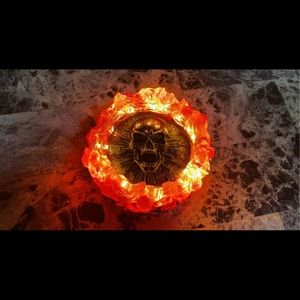 Epoxy resin led skull ashtray
